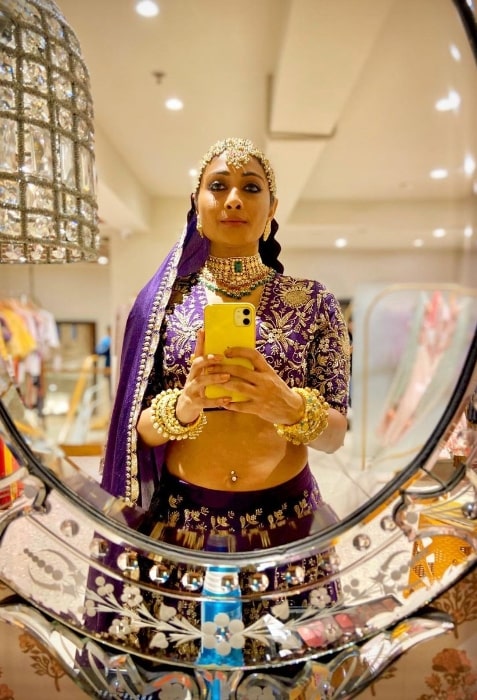 Satarupa Pyne as seen while taking a mirror selfie