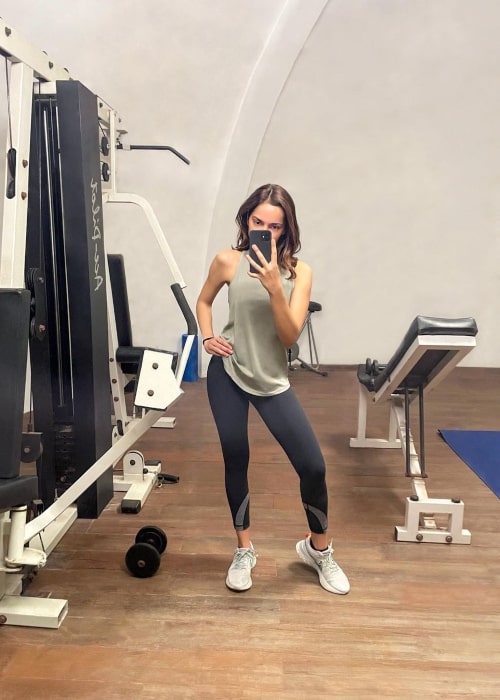 Shazahn Padamsee as seen in a picture that was taken at the gym in May 2022
