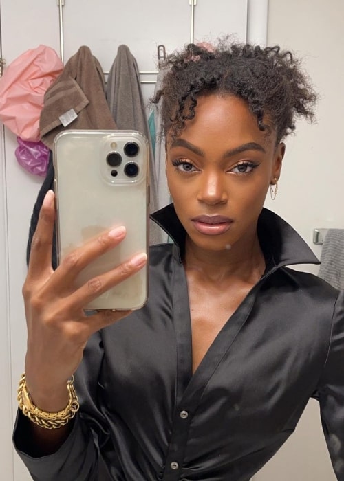 Tanaye White as seen in a selfie that was taken in New York City, New York in November 2021