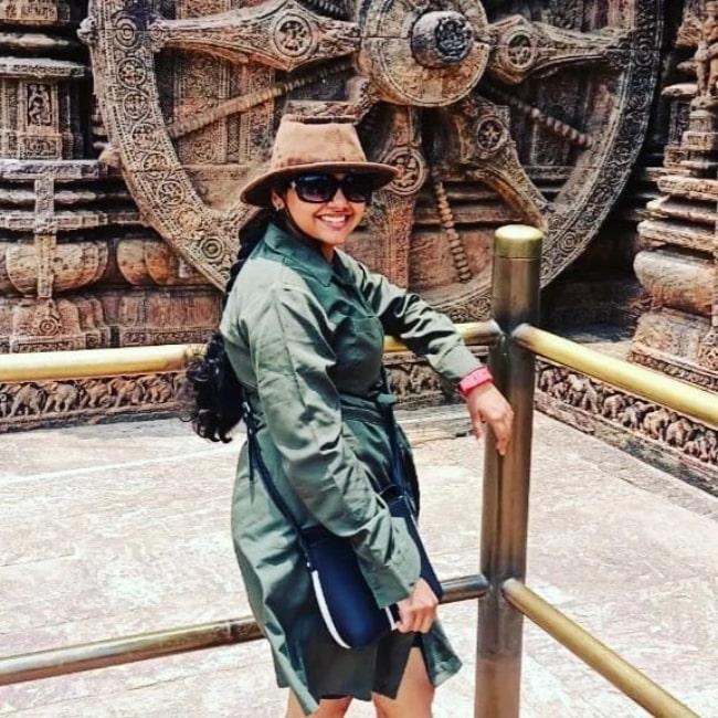 Abhilipsa Panda as seen in a picture that was taken at the Konark Sun Temple in June 2022