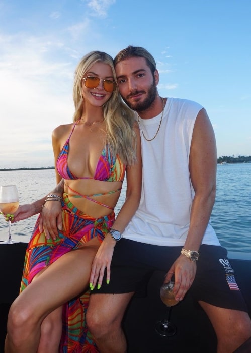 Alesso and Erin Michelle Cummins in an Instagram post in April 2021