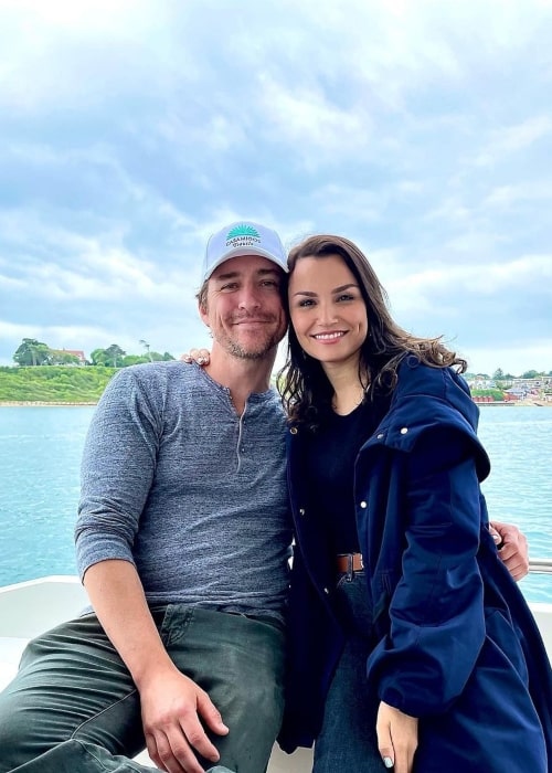 Alex Michael Stoll as seen in a picture with his beau Samantha Barks in July 2021