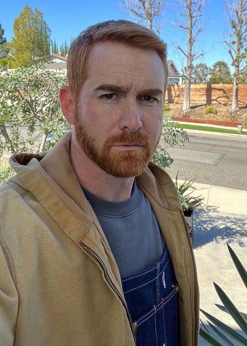 Andrew Santino as seen while taking a selfie in February 2022