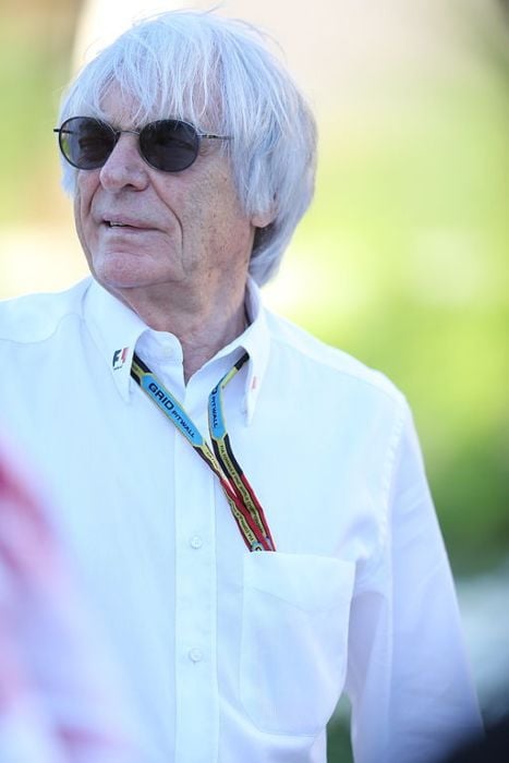 Bernie Ecclestone seen at the Bahrain Grand Prix in 2014
