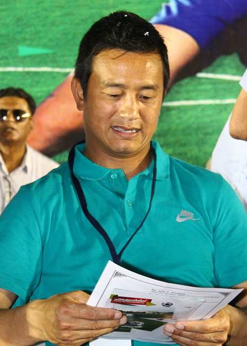 Bhaichung Bhutia as seen in 2017