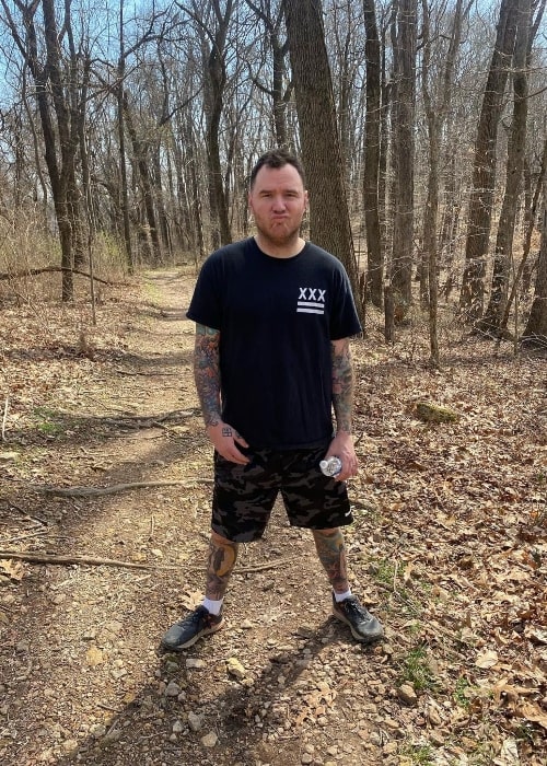 Chad Gilbert as seen while posing for a picture during a hike in March 2022