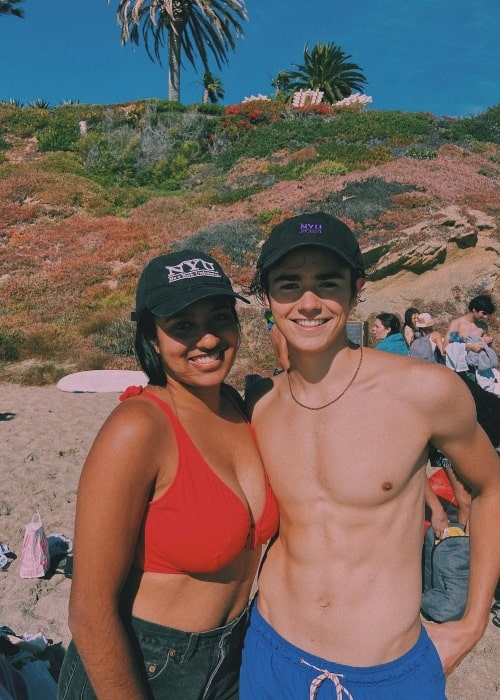 Charlie Besso as seen in a picture with a girl named Professor Elleni Solomon in June 2020