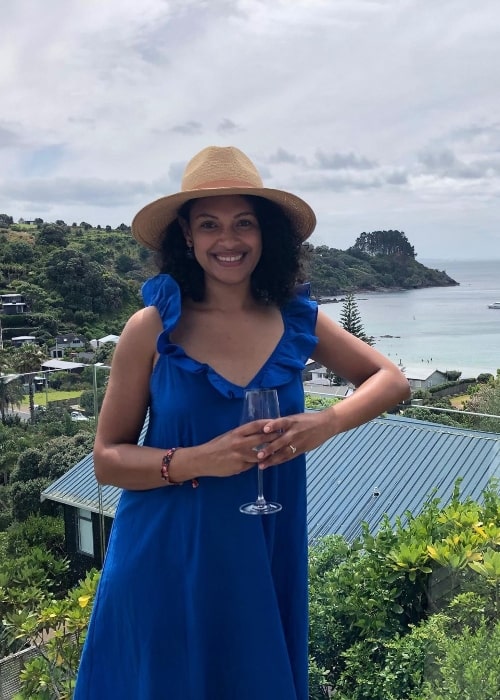 Cynthia Addai-Robinson smiling for a picture while enjoying her time in New Zealand