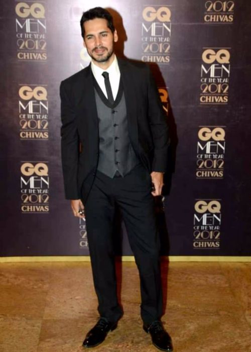 Dino Morea photographed at the GQ Men Of The Year event in 2012