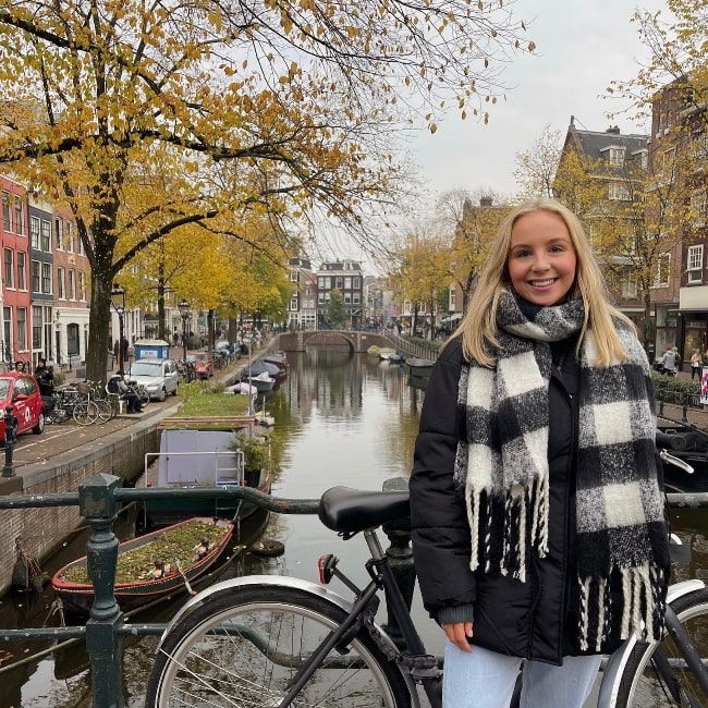 Eden Taylor-Draper as seen while posing for a picture in Amsterdam, Netherlands in November 2021