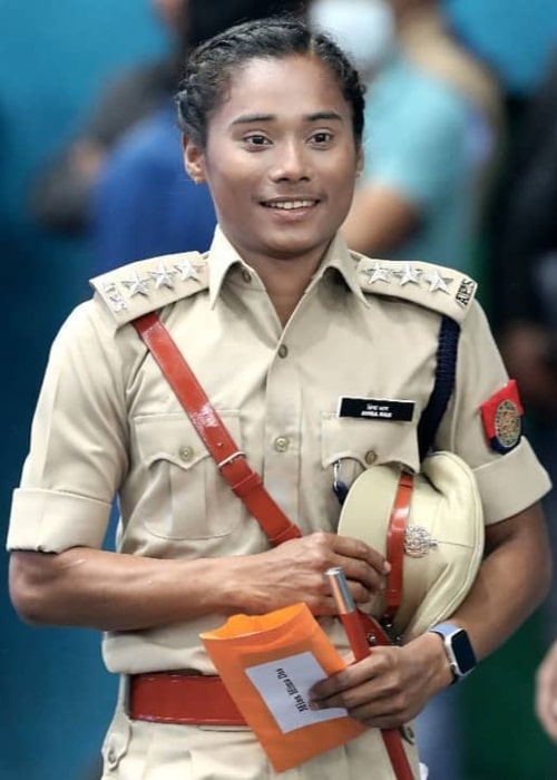 Hima Das as seen in an Instagram Post in February 2021