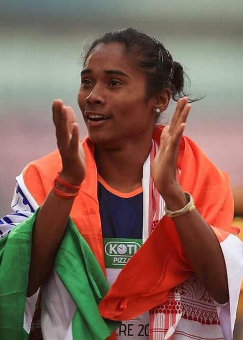 Hima Das as seen in an Instagram Post in May 2022