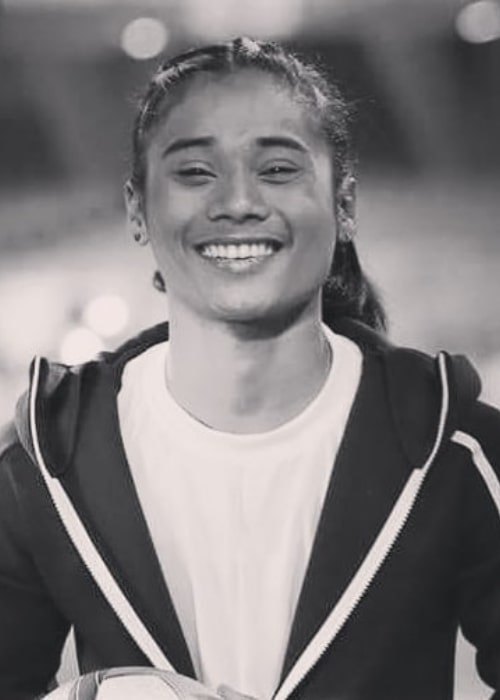 Hima Das as seen in an Instagram Post in November 2021