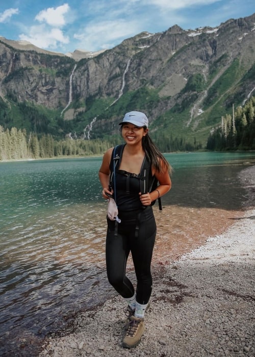 Jackie Chung as seen in a picture that was taken in July 2020, at Glacier National Park