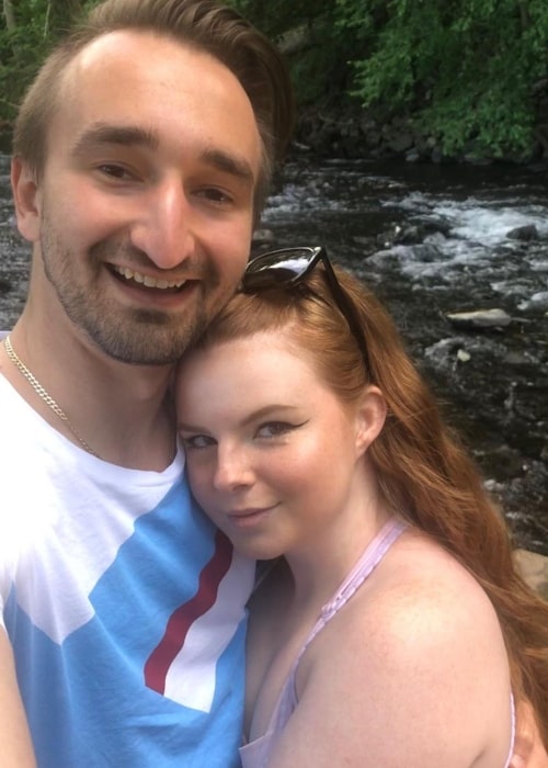 JeromeASF as seen in a selfie that was taken with his beau Erica in June 2020, at Natirar Park