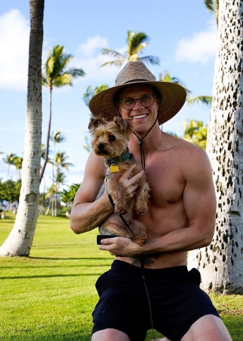 Kyle Capener as seen in a picture that with a dog named Kyle in while he was in Kapolei, Hawaii in October 2021