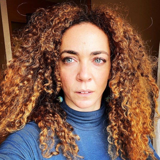 Laila Garin as seen in a selfie that was taken in December 2021, in Tempo e Memória