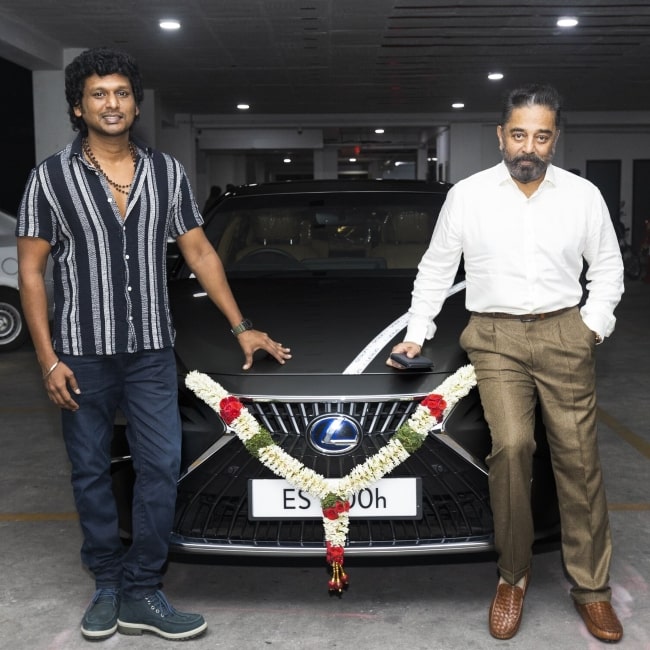 Lokesh Kanagaraj as seen in a picture with fellow actor Kamal Haasan in June 2022