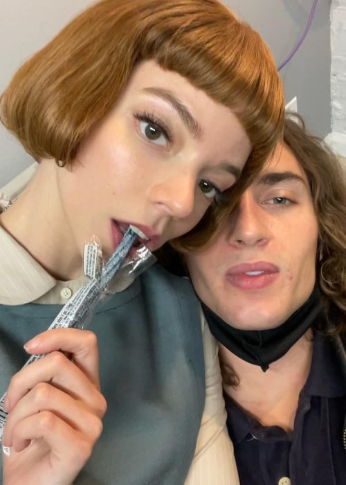 Malcolm McRae with his beau actress Anya Taylor-Joy in a selfie that was May 2022