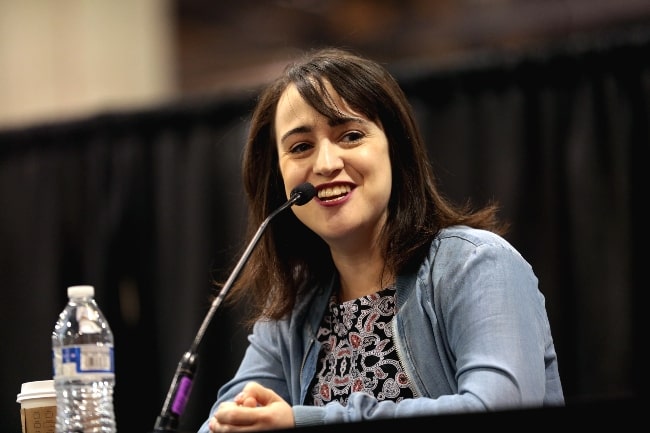 Mara Wilson as seen while speaking with attendees at the 2017 Phoenix Comicon Fan Fest at the Phoenix Convention Center in Phoenix, Arizona
