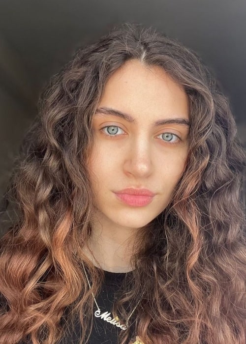 Melisa Raouf as seen in a selfie that was taken in May 2022