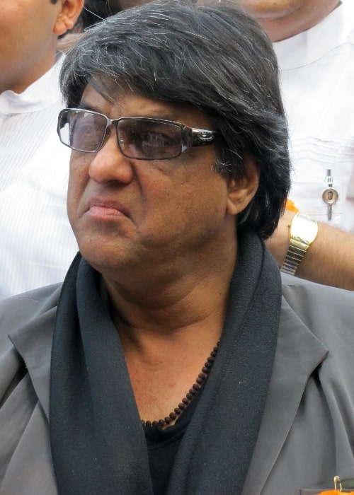 Mukesh Khanna snapped during a peace rally conducted in Mumbai on November 20, 2011