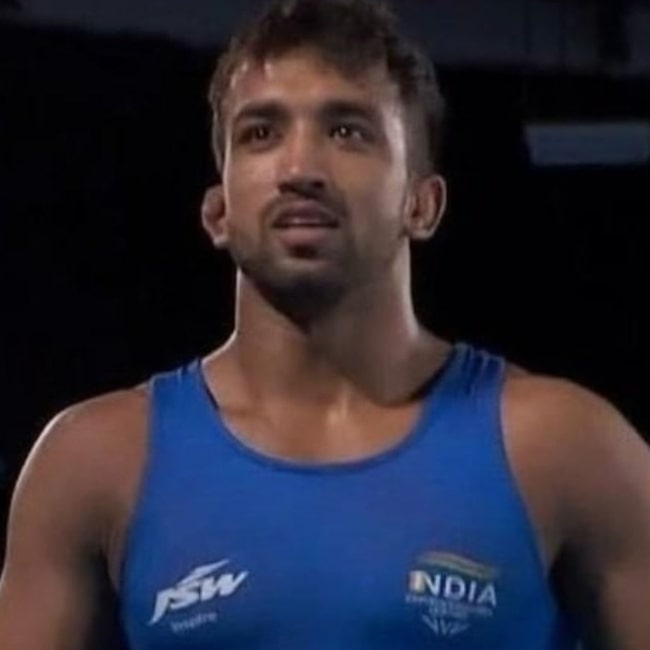 Naveen Malik as seen in a picture that was taken at the Common Wealth Games 2022, in August