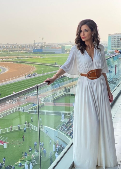 Nina Ali as seen in a picture that was taken at Meydan Racecourse Dubai in March 2022