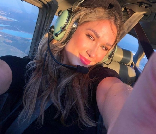 Rachel Recchia as seen while taking a selfie in Lakeland, Florida in February 2022