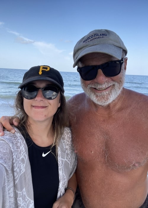 Ron Cook as seen in a selfie with his daughter Taylor Cook at Marco Island in September 2021