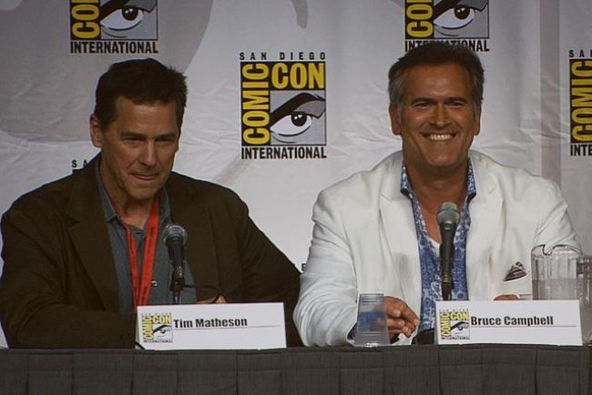 Tim Matheson as seen with Bruce Campbell at the San Diego Comic-Con in 2010