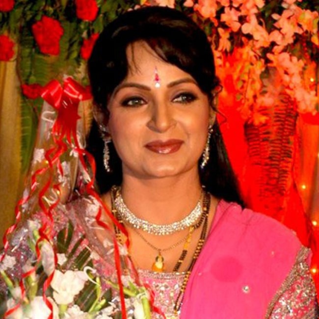 Upasana Singh as seen in a picture that was taken at her wedding reception in September 2009