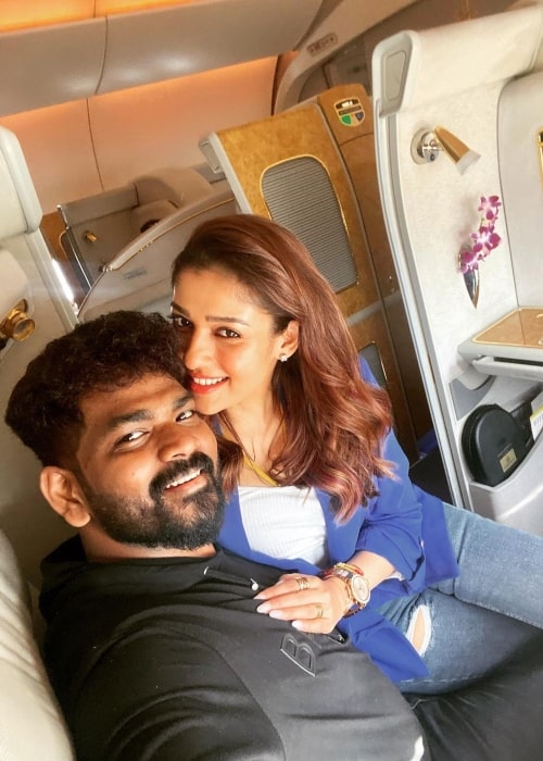 Vignesh Shivan as seen in a selfie that was taken with his wife Nayanthara in August 2022