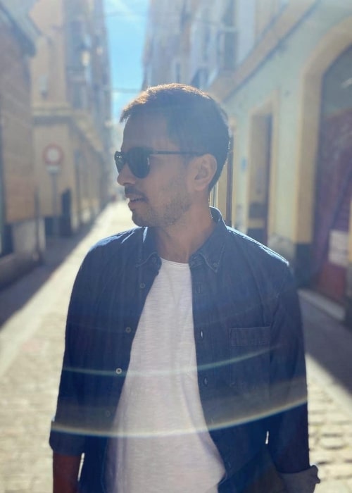 Akhil Iyer as seen while posing for a picture in Cádiz, Spain in January 2020