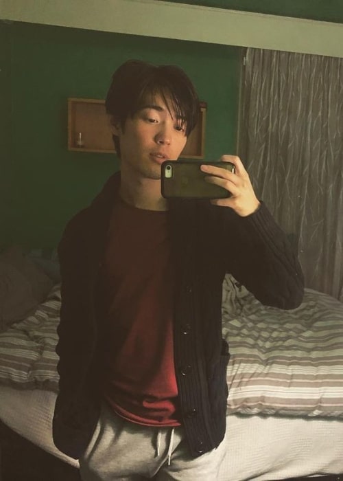 André Dae Kim as seen while taking a mirror selfie in January 2021
