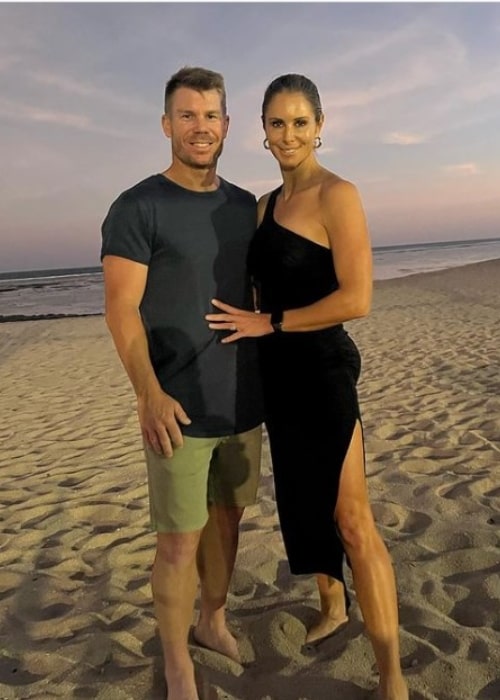 Candice Warner and David Warner, as seen in July 2022