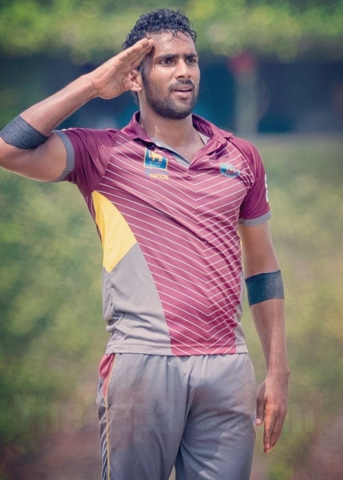 Chamika Karunaratne as seen in an Instagram Post in March 2018