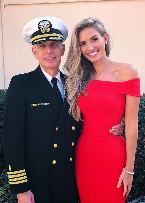 Clarissa Bowers smiling in a picture with her father
