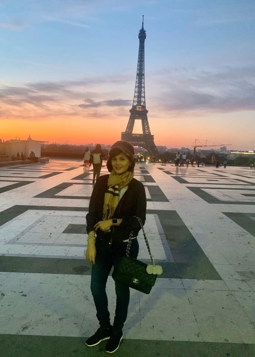 Donna Cruz as seen while posing for a picture in Paris, France in September 2019