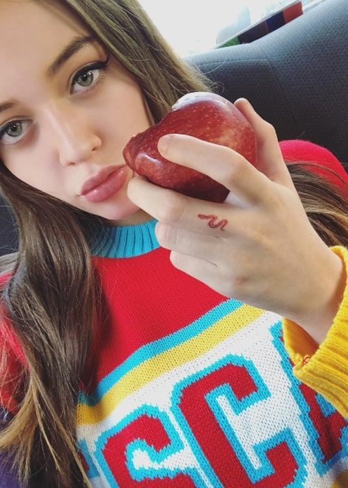Félicité Tomlinson as seen in a selfie that was taken in November 2018