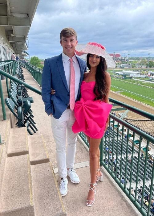 Grant Troutt as seen in a picture with TV personality Madison Prewett at Churchill Downs in May 2022