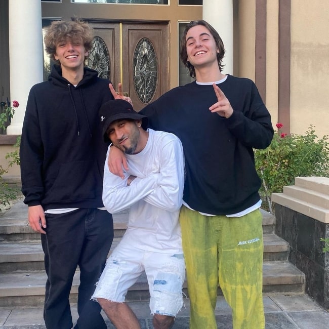 Jayden Federline as seen in a picture with father Keven Federline and brother Sean (Right) in The Hills in October 2021