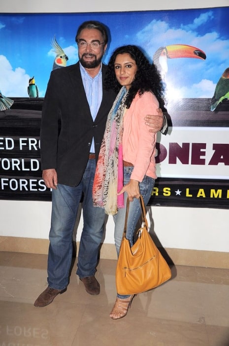 Kabir Bedi and Parveen Dusanj at the premiere of 'Rock Of Ages'