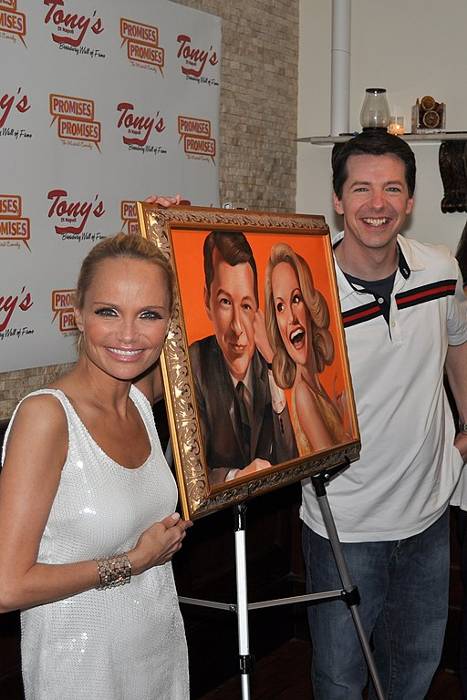Kristen Chenoweth and Sean Hayes as seen in 2010