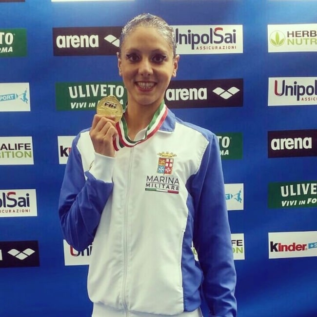 Linda Cerruti as seen in a picture that was taken in June 2017, at the Piscina Stadio Olimpionica Carmen Longo