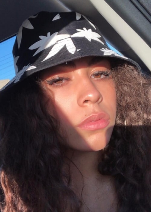 Nataly Santiago as seen in a selfie that was taken in April 2019