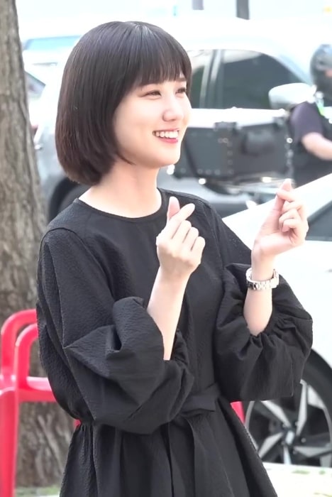 Park Eun-bin as seen while smiling for the camera in July 2022