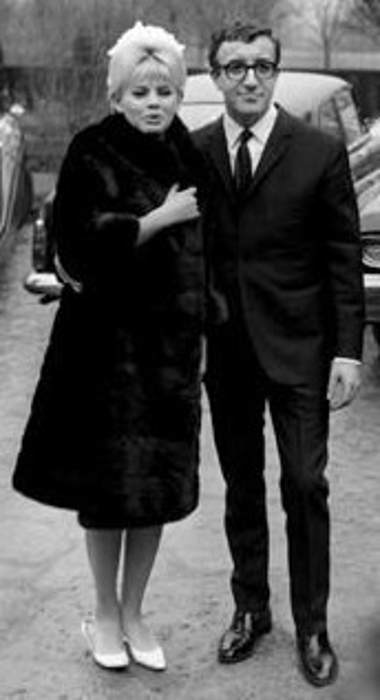 Peter Sellers as seen with Britt Ekland in 1964
