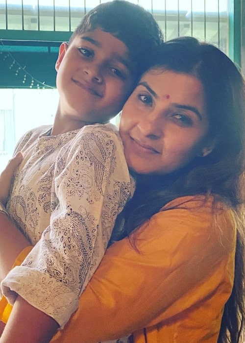 Pony Verma as seen in a picture with her son Vedhanth in September 2022
