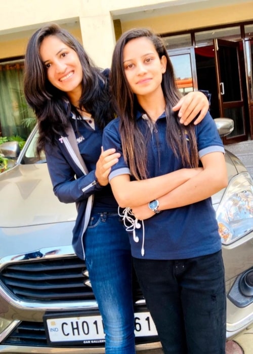 Renuka Singh as seen in a picture with her close friend Sushmita Negi in July 2021